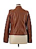 iB Diffusion 100% Polyurethane Brown Faux Leather Jacket Size XL - photo 2