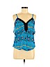 Twelfth Street by Cynthia Vincent 100% Polyester Blue Sleeveless Blouse Size M - photo 1