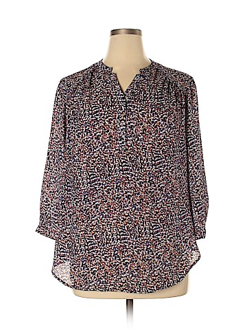 Roz & Ali Long Sleeve Blouse (view 1)