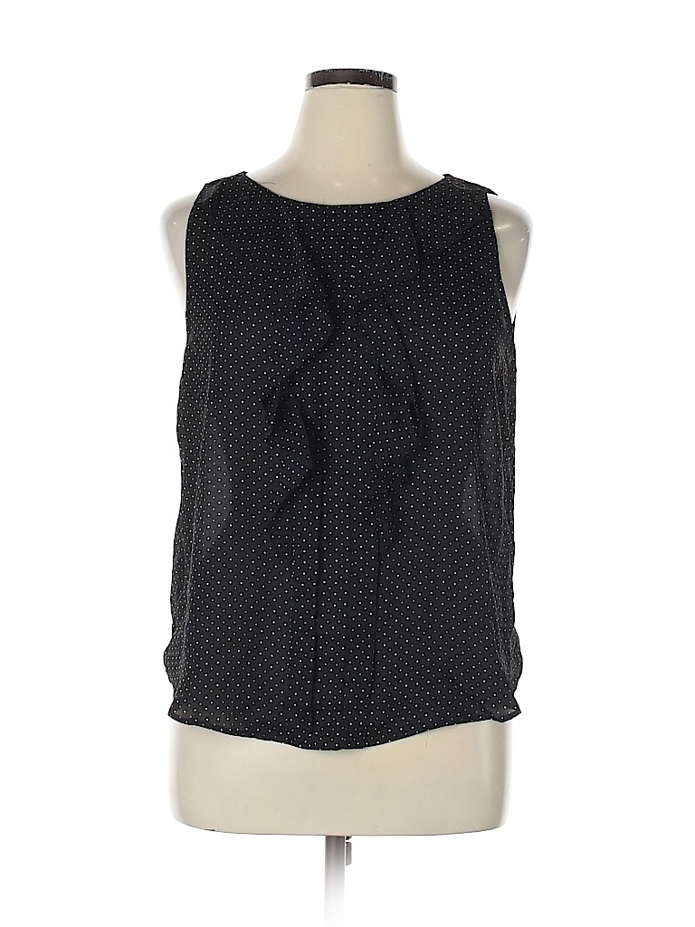 Elle 100% Polyester Black Sleeveless Blouse Size XL - photo 1