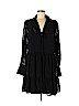 H&M 100% Polyester Black Casual Dress Size 6 - photo 1