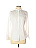 Banana Republic White Long Sleeve Button-Down Shirt Size 8 (petite) - photo 1