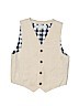 Nordstrom Solid Ivory Tuxedo Vest Size 7 - photo 1