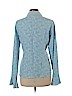 Overland 100% Viscose Blue Long Sleeve Blouse Size L - photo 2