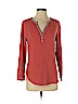 A Common Thread 100% Cotton Orange Long Sleeve Blouse Size S - photo 1