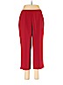Yansi Fugel 100% Microfiber Polyester Red Dress Pants Size 8 - photo 1