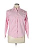 Talbots 100% Cotton Pink Long Sleeve Blouse Size 14 - photo 1