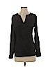Monteau 100% Polyester Black Long Sleeve Blouse Size S - photo 1