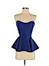 Lush Blue Sleeveless Top Size S - photo 1