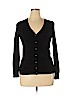 Lord & Taylor 100% Merino Wool Black Wool Cardigan Size XL - photo 1