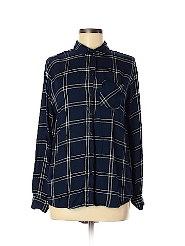 Topshop Long Sleeve Button-Down Shirt (view 1)