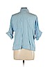 Copper Key 100% Tencel Blue 3/4 Sleeve Button-Down Shirt Size L - photo 2