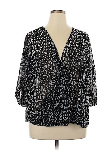 Jennifer Lopez Short Sleeve Blouse (view 1)