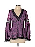 Alexis 100% Polyester Purple Long Sleeve Blouse Size L - photo 1