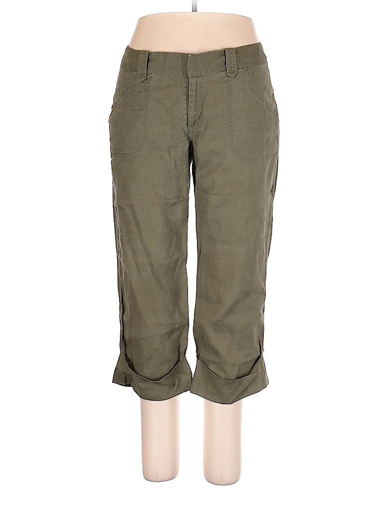 Old Navy 100% Linen Green Linen Pants Size 14 - photo 1