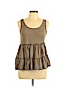 Neiman Marcus Tan Sleeveless Top Size L - photo 1