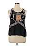 Xhilaration 100% Polyester Gray Sleeveless Blouse Size XL - photo 1