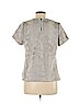 Leifsdottir 100% Polyester Gray Short Sleeve Blouse Size M - photo 2