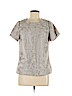 Leifsdottir 100% Polyester Gray Short Sleeve Blouse Size M - photo 1