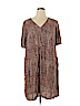 A New Day 100% Rayon Brown Casual Dress Size XL - photo 1
