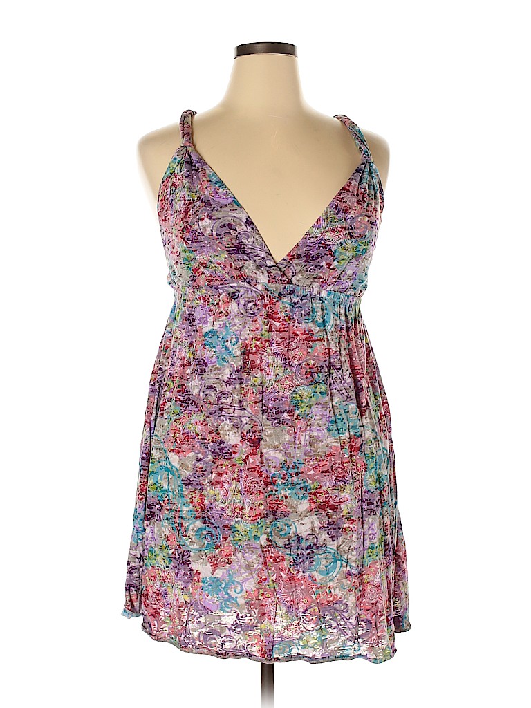 Xhilaration Purple Casual Dress Size XL - photo 1