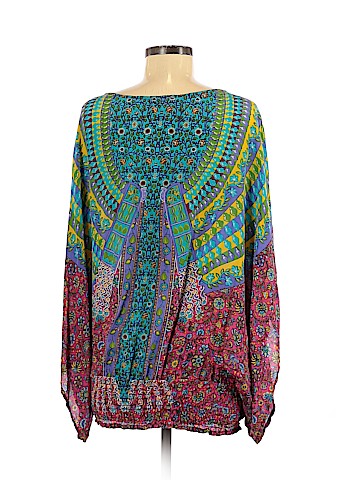 Tolani Short Sleeve Silk Top (view 2)