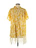 Free People 100% Cotton Yellow Casual Dress Size S - photo 1