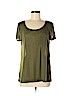 H&M 100% Polyester Green Short Sleeve Blouse Size M - photo 1