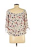 American Eagle Outfitters 100% Rayon Ivory 3/4 Sleeve Blouse Size M - photo 2