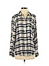 Lucky Brand 100% Rayon Ivory Long Sleeve Button-Down Shirt Size S - photo 1