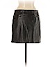 Barneys New York 100% Leather Black Leather Skirt Size M - photo 2