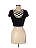 Charlotte Russe Black Short Sleeve Top Size M - photo 2