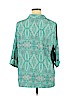 Catherines Blue 3/4 Sleeve Blouse Size 14 - 16 - photo 2