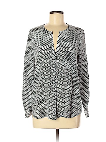 Joie Long Sleeve Silk Top (view 1)