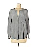 Joie 100% Silk Gray Long Sleeve Silk Top Size M - photo 1