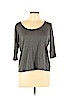 Eileen Fisher Gray Long Sleeve Silk Top Size L - photo 1