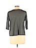 Eileen Fisher Gray Long Sleeve Silk Top Size L - photo 2