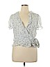 Maeve 100% Polyester White Short Sleeve Blouse Size 14 - photo 1