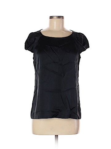 Theory Short Sleeve Silk Top (view 1)