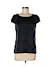 Theory Black Short Sleeve Silk Top Size M - photo 1