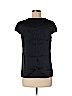 Theory Black Short Sleeve Silk Top Size M - photo 2