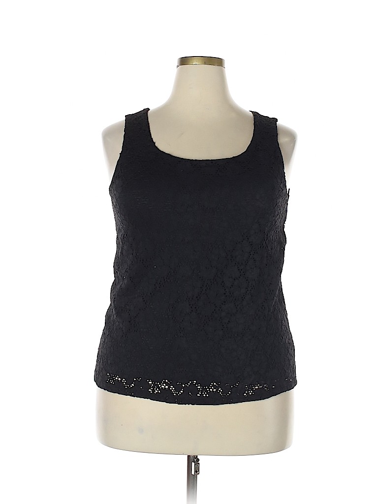 Ellen Tracy Black Sleeveless Top Size XXL - photo 1