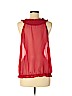 Joie 100% Polyester Red Sleeveless Blouse Size M - photo 2