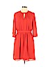 Banana Republic 100% Polyester Orange Casual Dress Size 10 (petite) - photo 1