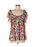 H&M 100% Polyester Green Short Sleeve Blouse Size 8 - photo 1