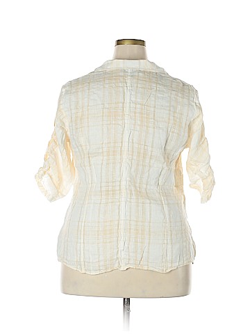 Lafayette 148 New York Short Sleeve Button-Down Shirt (view 2)