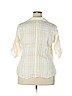 Lafayette 148 New York White Short Sleeve Button-Down Shirt Size 18 - photo 2