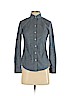 Banana Republic Factory Store 100% Cotton Blue Long Sleeve Button-Down Shirt Size 00 (petite) - photo 1