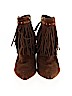 White House Black Market 100% Leather Brown Ankle Boots Size 8 - photo 2