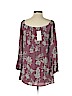 TOBI Purple 3/4 Sleeve Blouse Size XS - photo 2